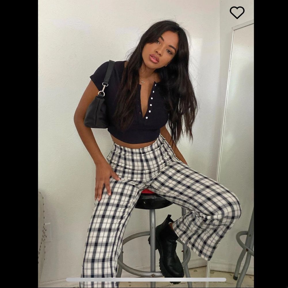 NWT Princess Polly Euros Pants Black/White